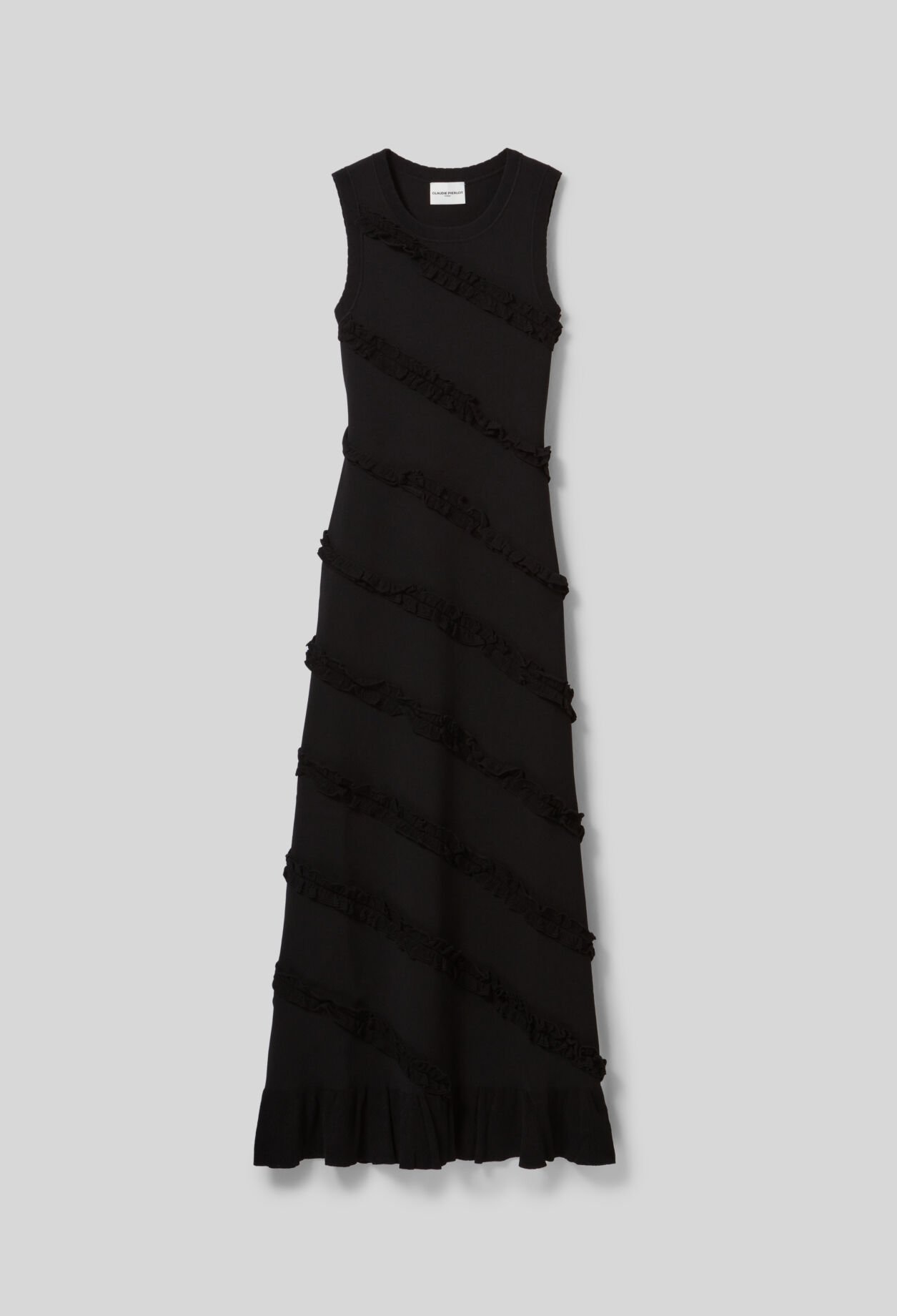 Vestido largo de punto fino