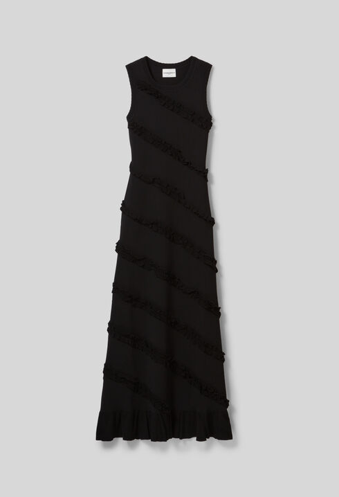 Vestido largo de punto fino