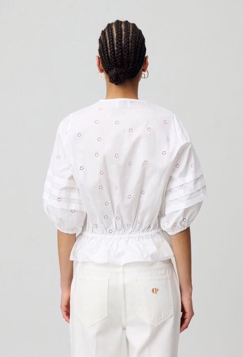 Camisa elástica bordada