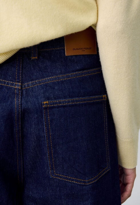 Vaquero de denim índigo recto