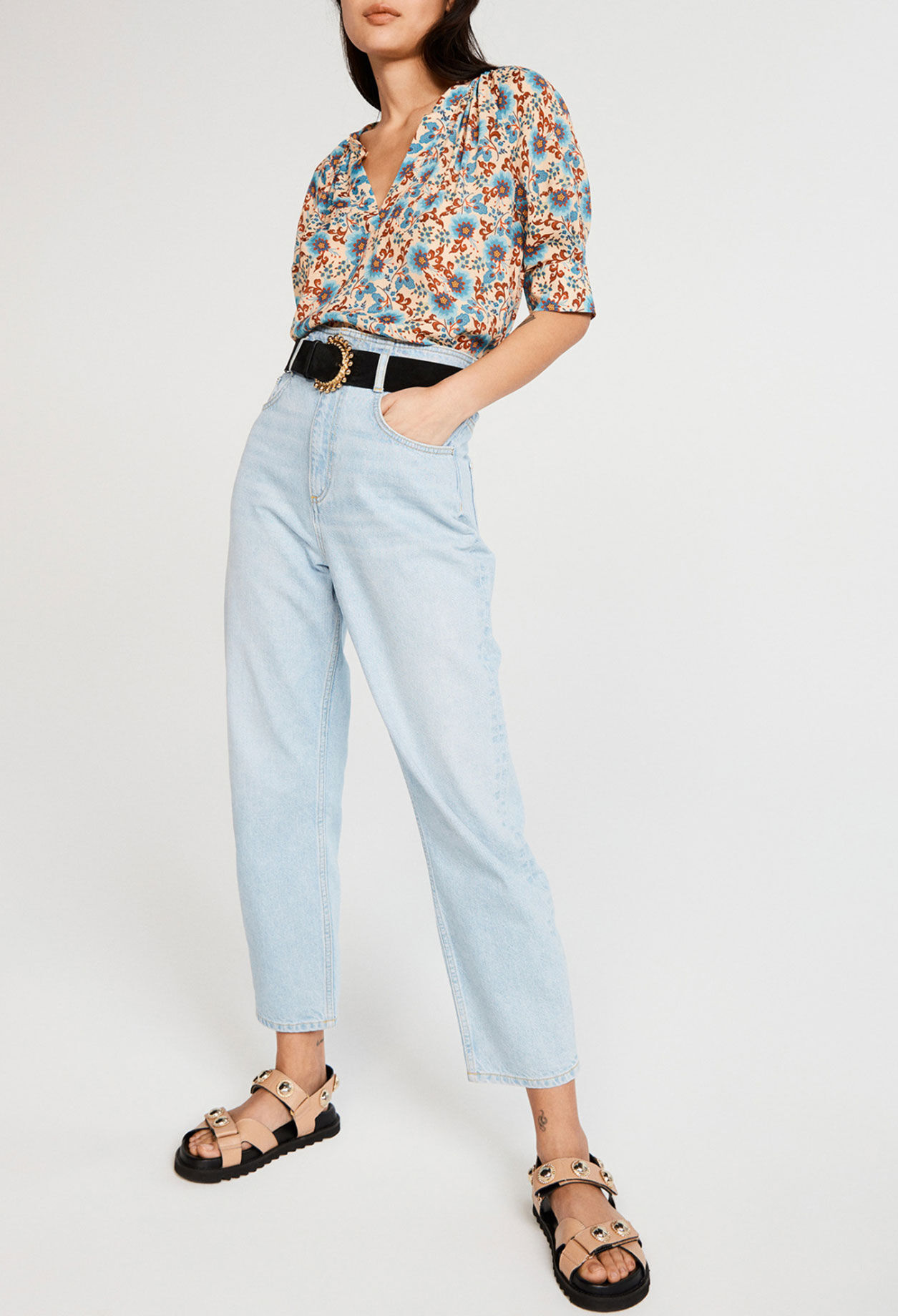 Blusa de manga corta