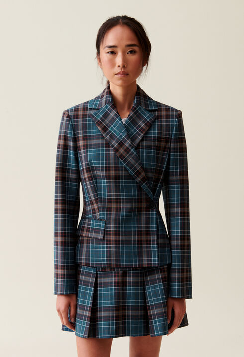 Chaqueta de traje a cuadros