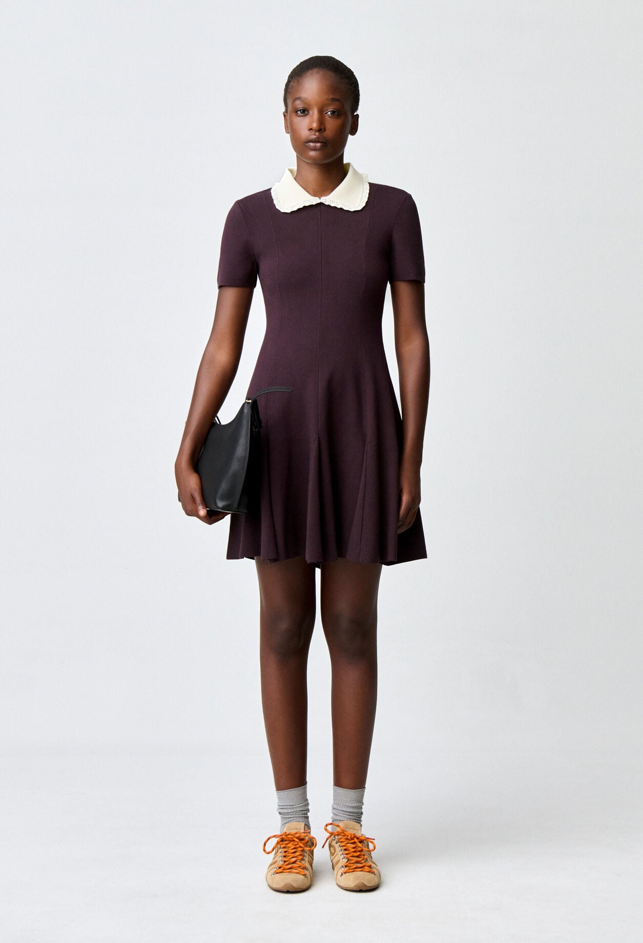 Vestido evas&eacute; punto cuello camisa