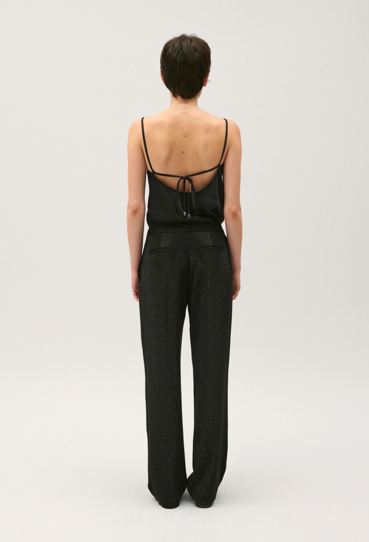 Pantalón negro de estrás