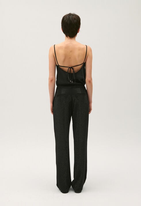 Pantalón negro de estrás