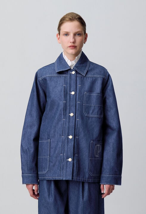 Chaqueta vaquera recta