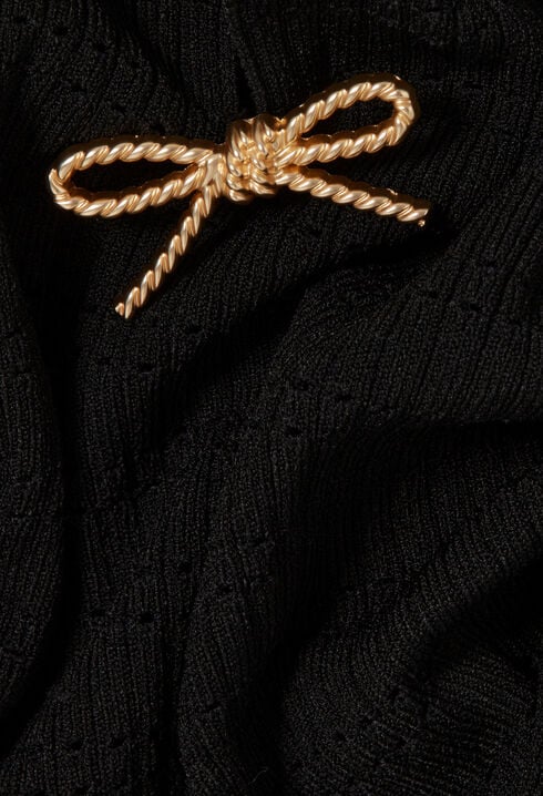 Jersey de punto fino con nudos