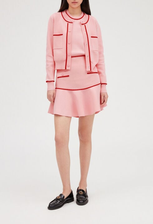 Falda corta de punto