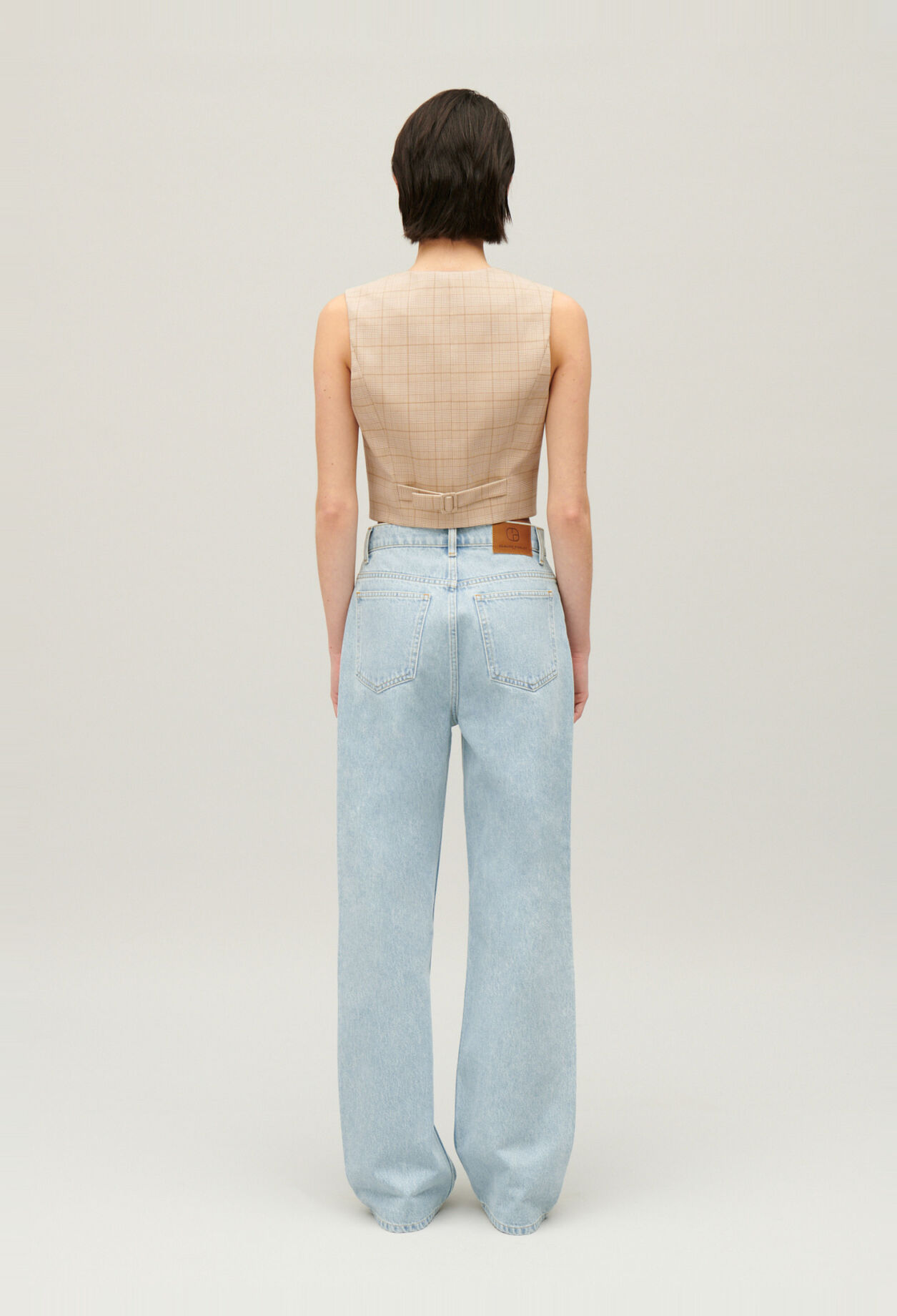 Vaqueros Louis flare azules desteñidos