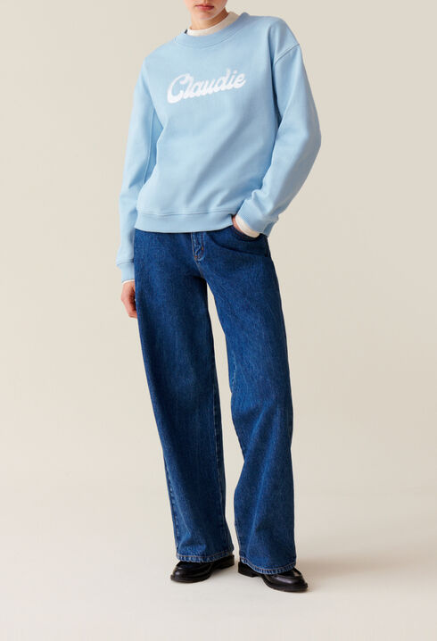 Sudadera amplia Claudie estampada