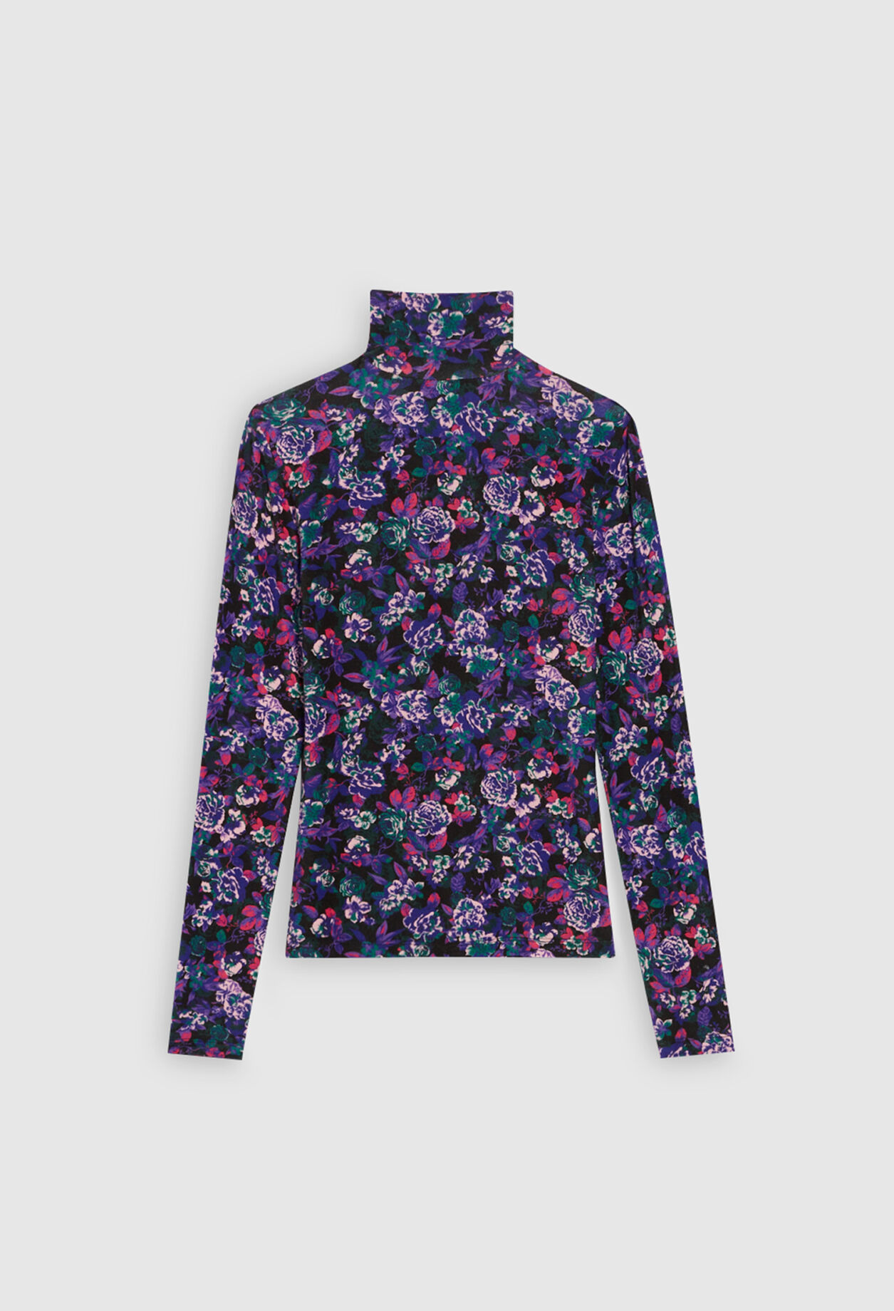 Jersey de cuello vuelto con estampados