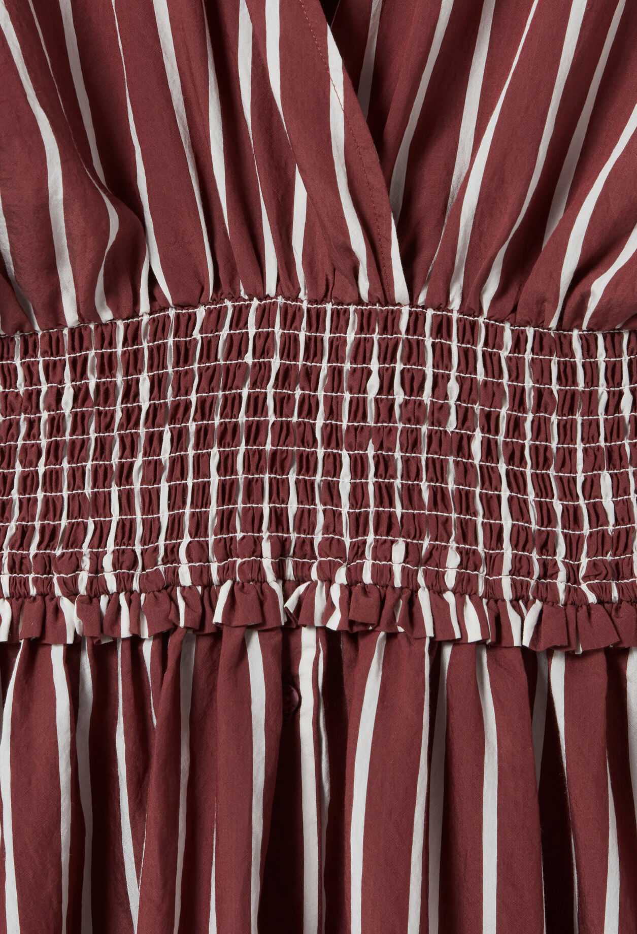 Vestido de rayas cruzado