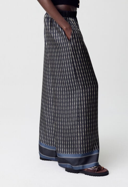 Pantalón fluido estampado