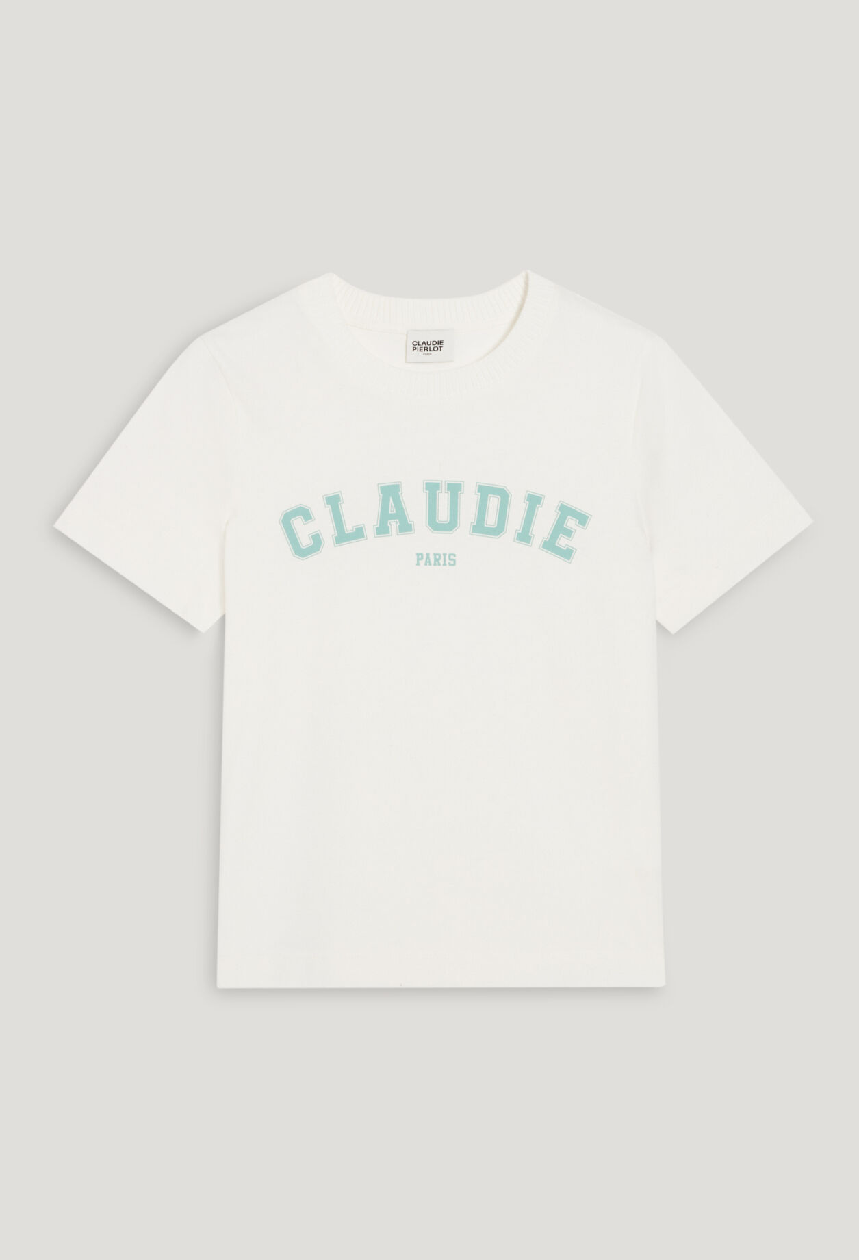 Camiseta algodón CLAUDIE Paris crudo