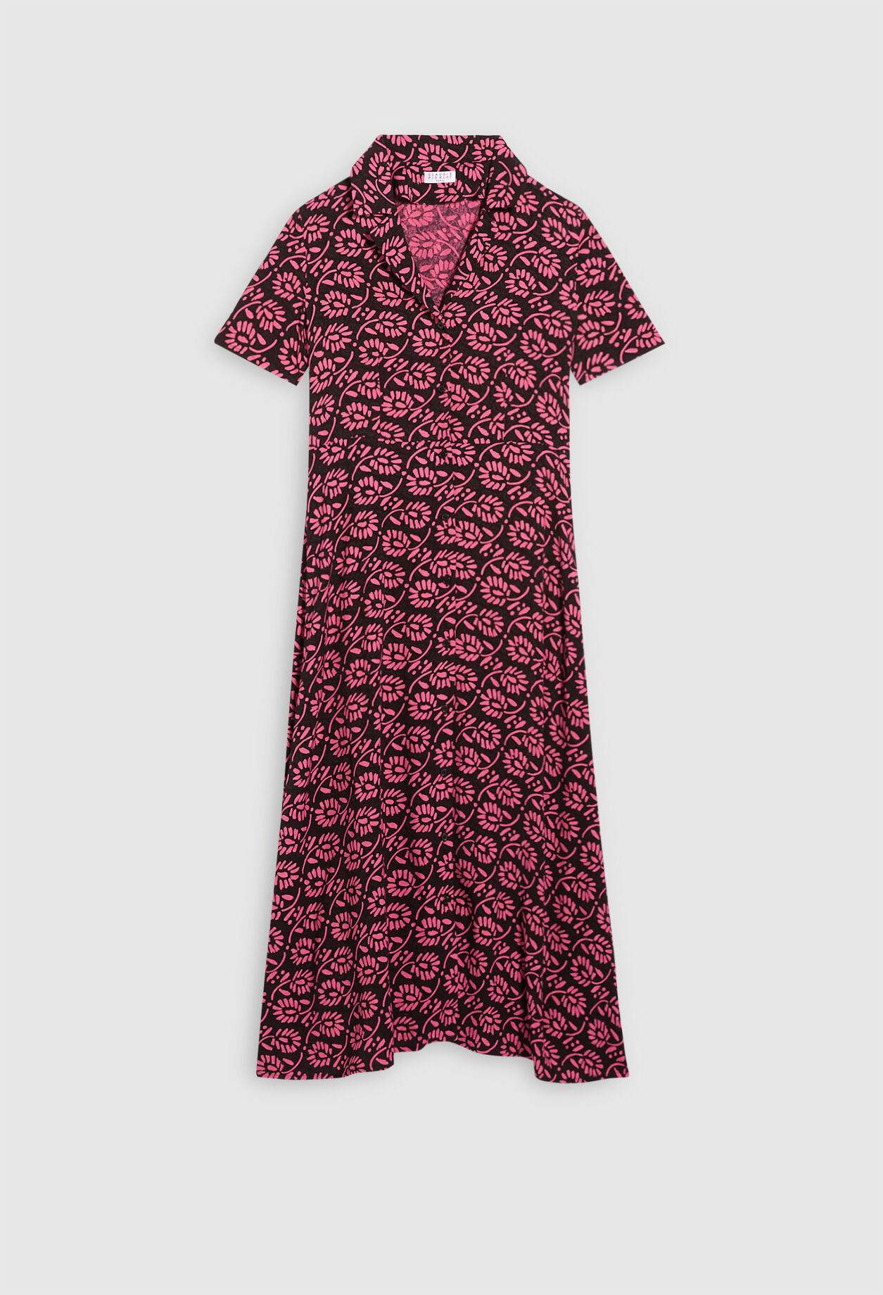 Vestido largo tipo camisa