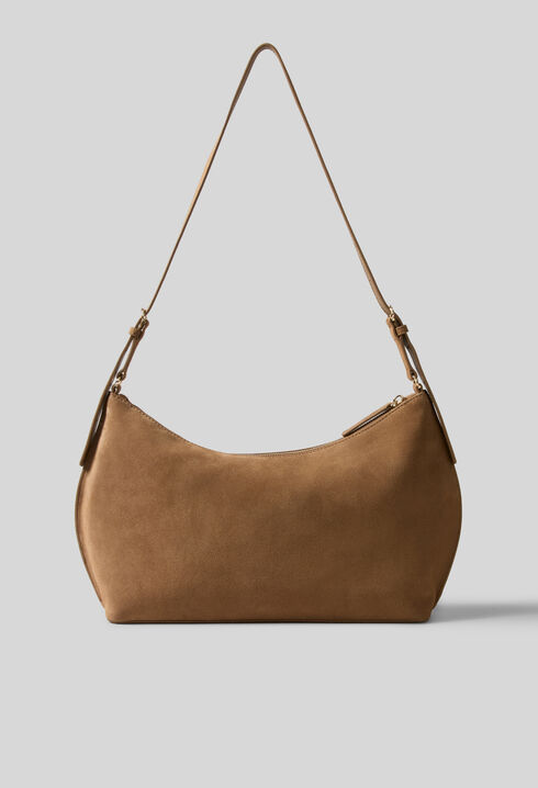 Bolso Azur M de piel de ante