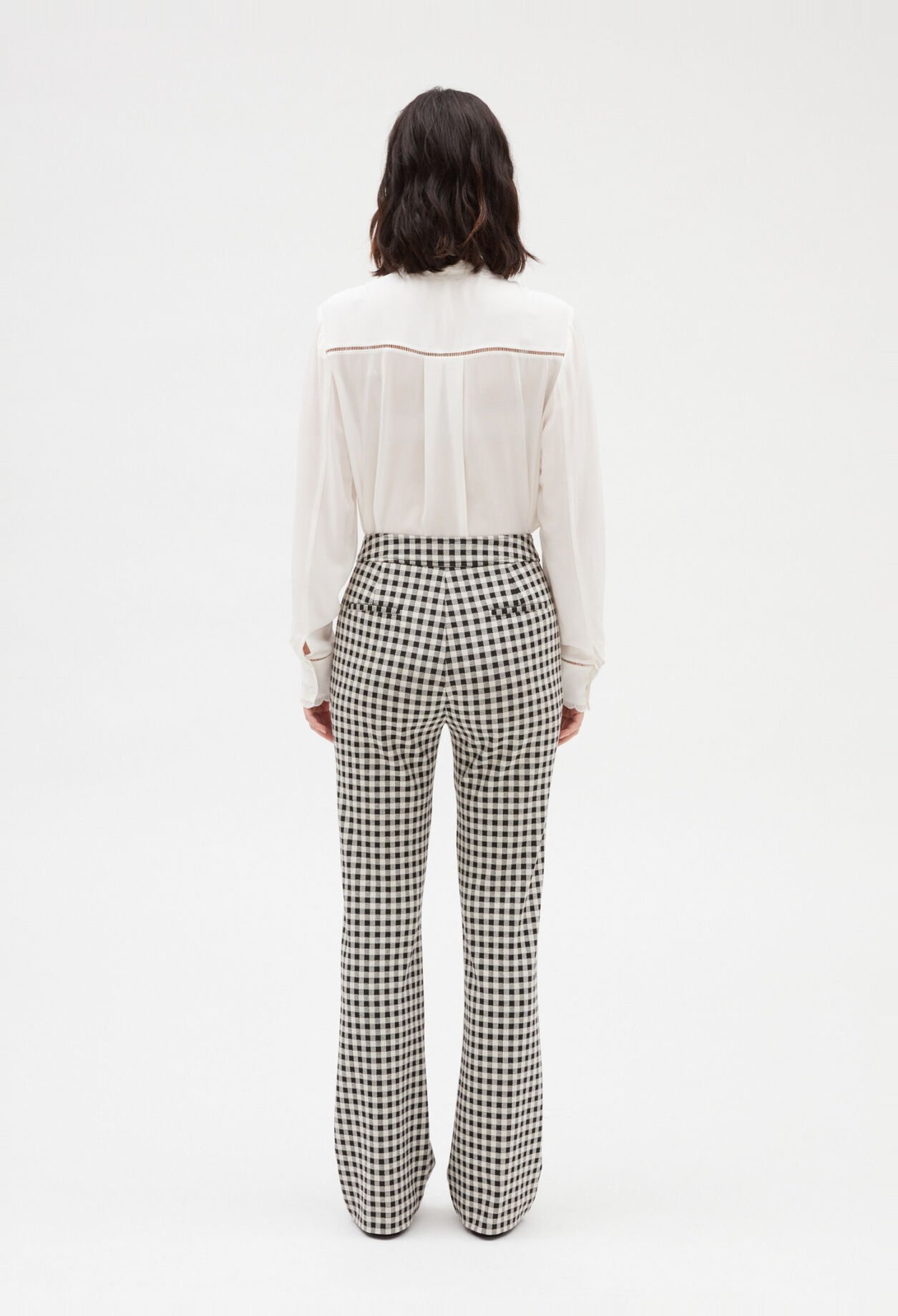 Pantalón cuadros bicolor