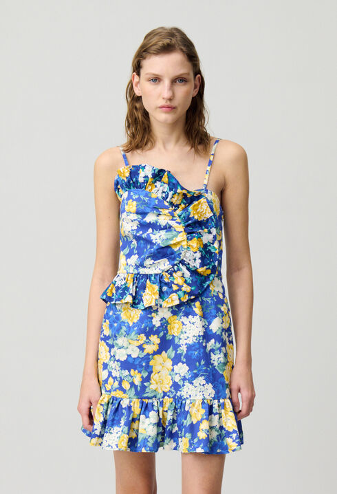Vestido corto con volantes