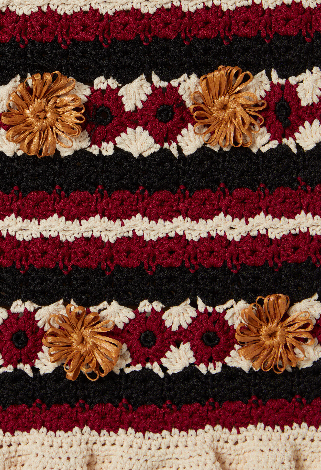 Falda corta de crochet