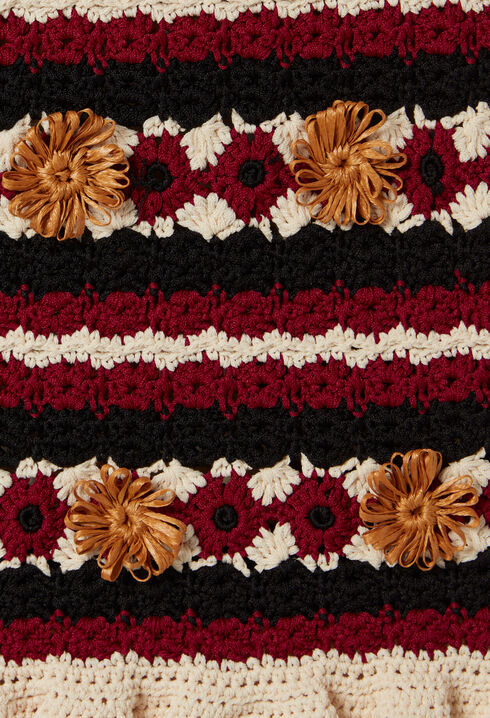 Falda corta de crochet