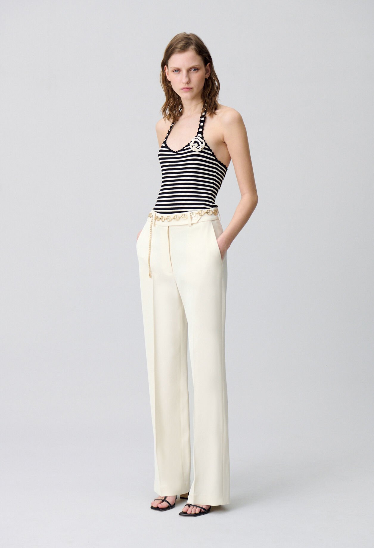 Pantalón de traje recto