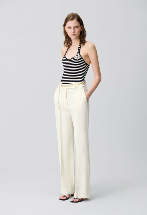 Pantalón de traje recto
