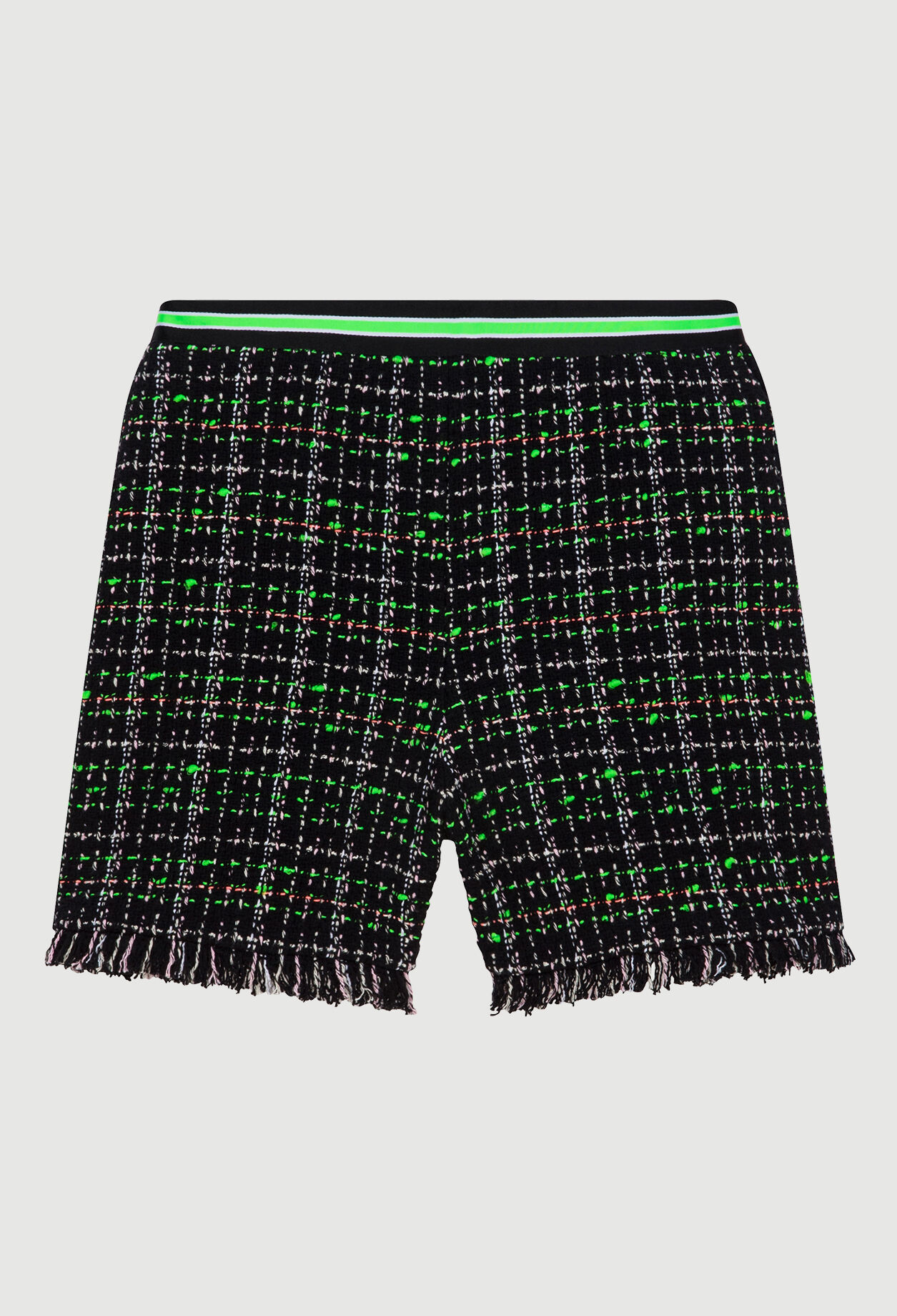 Pantalón corto de tweed