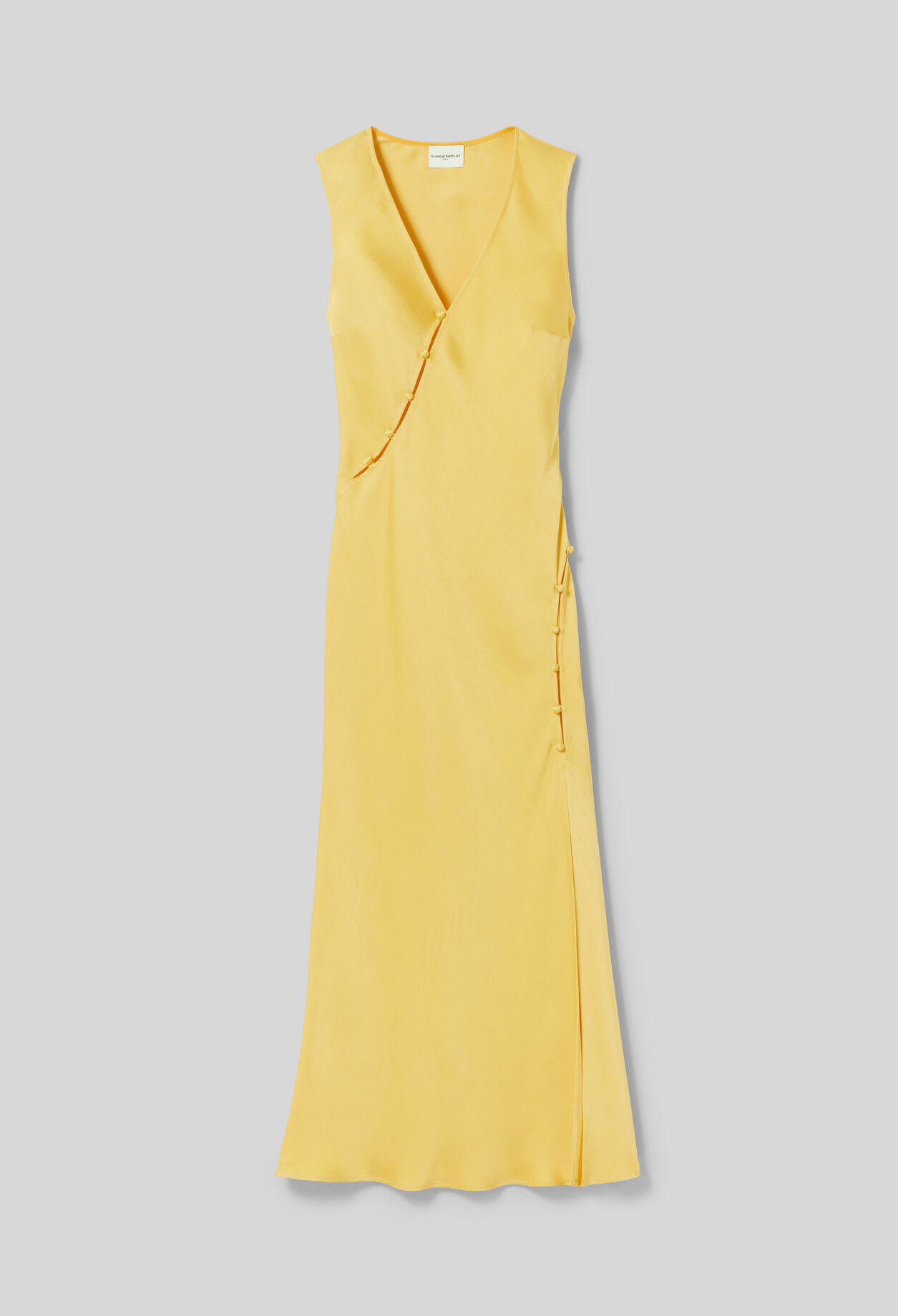 Vestido satinado fluido