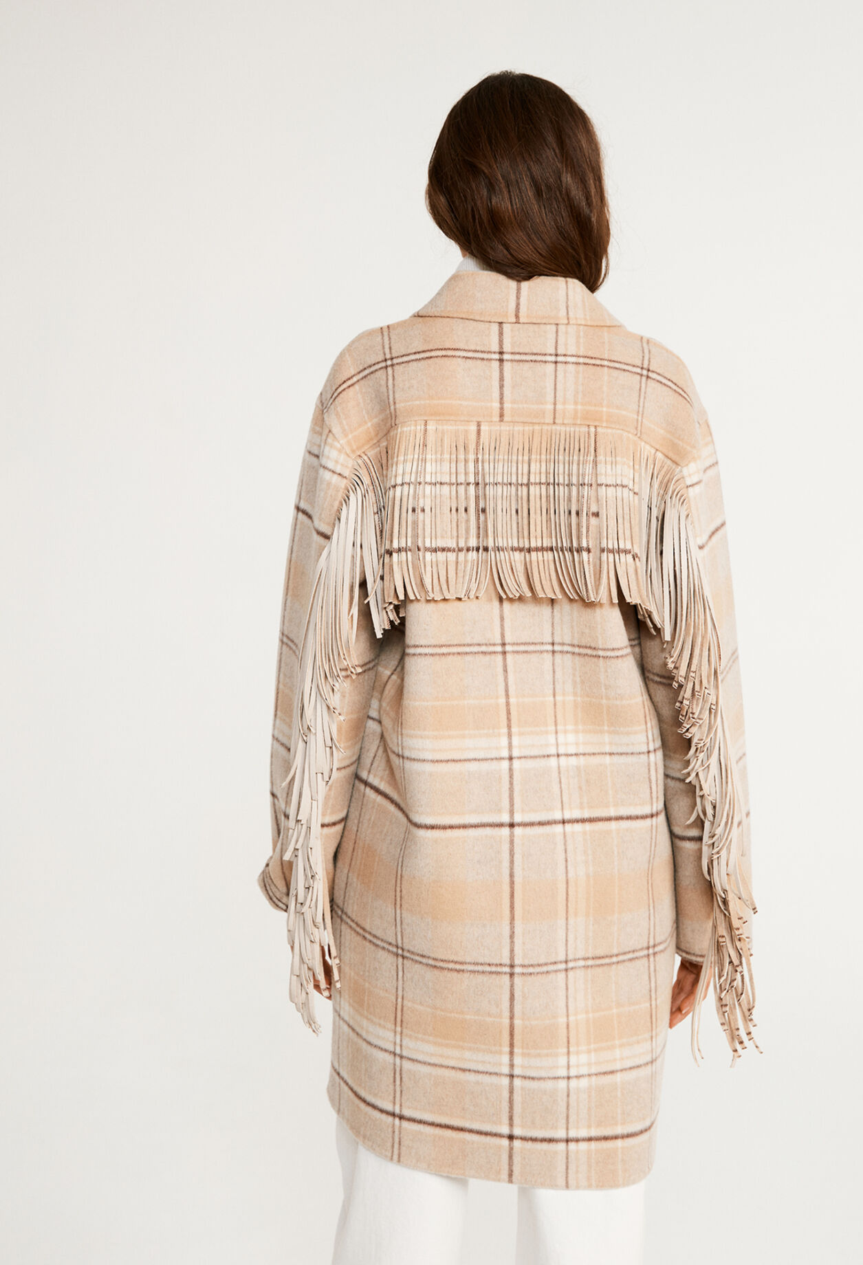 Chaqueta a cuadros oversize