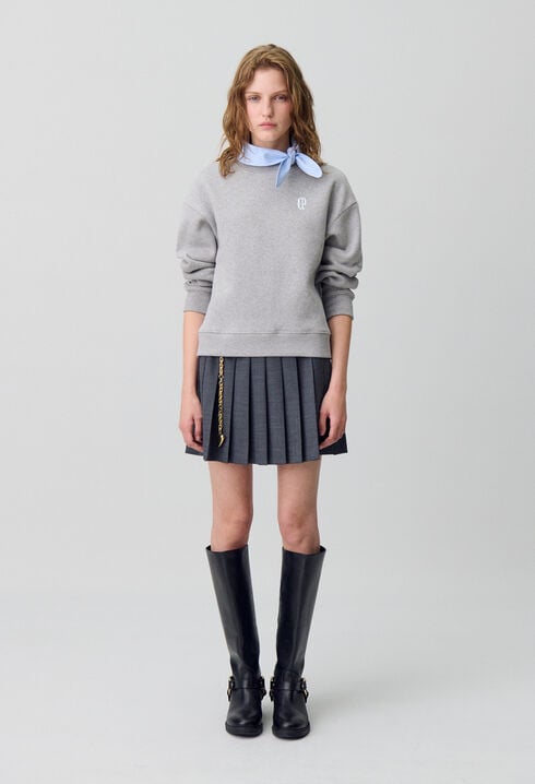 Sudadera con cuello pañuelo