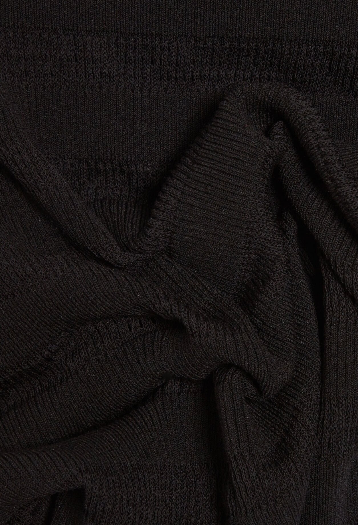 Vestido largo de tubo en negro