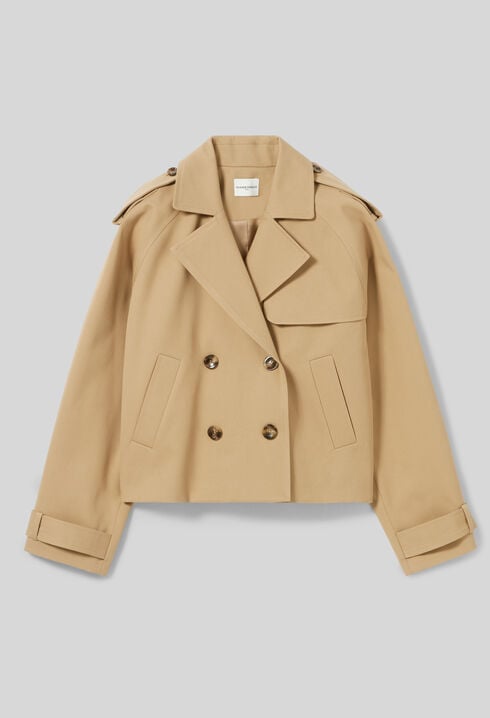 Chaqueta trench corta