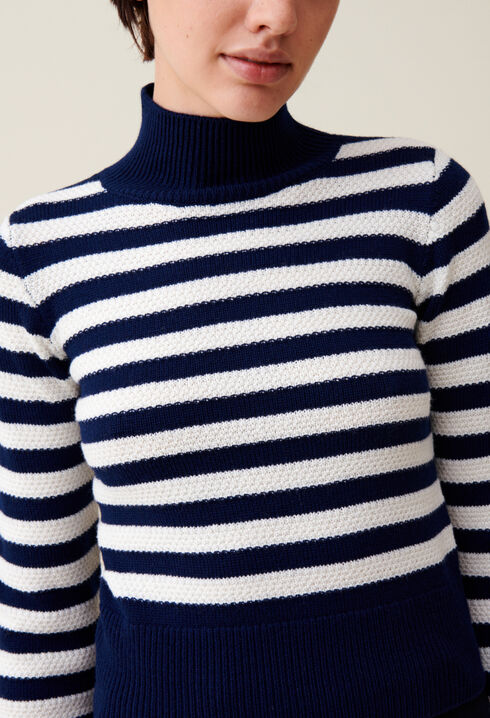 Jersey marinero cuello alto