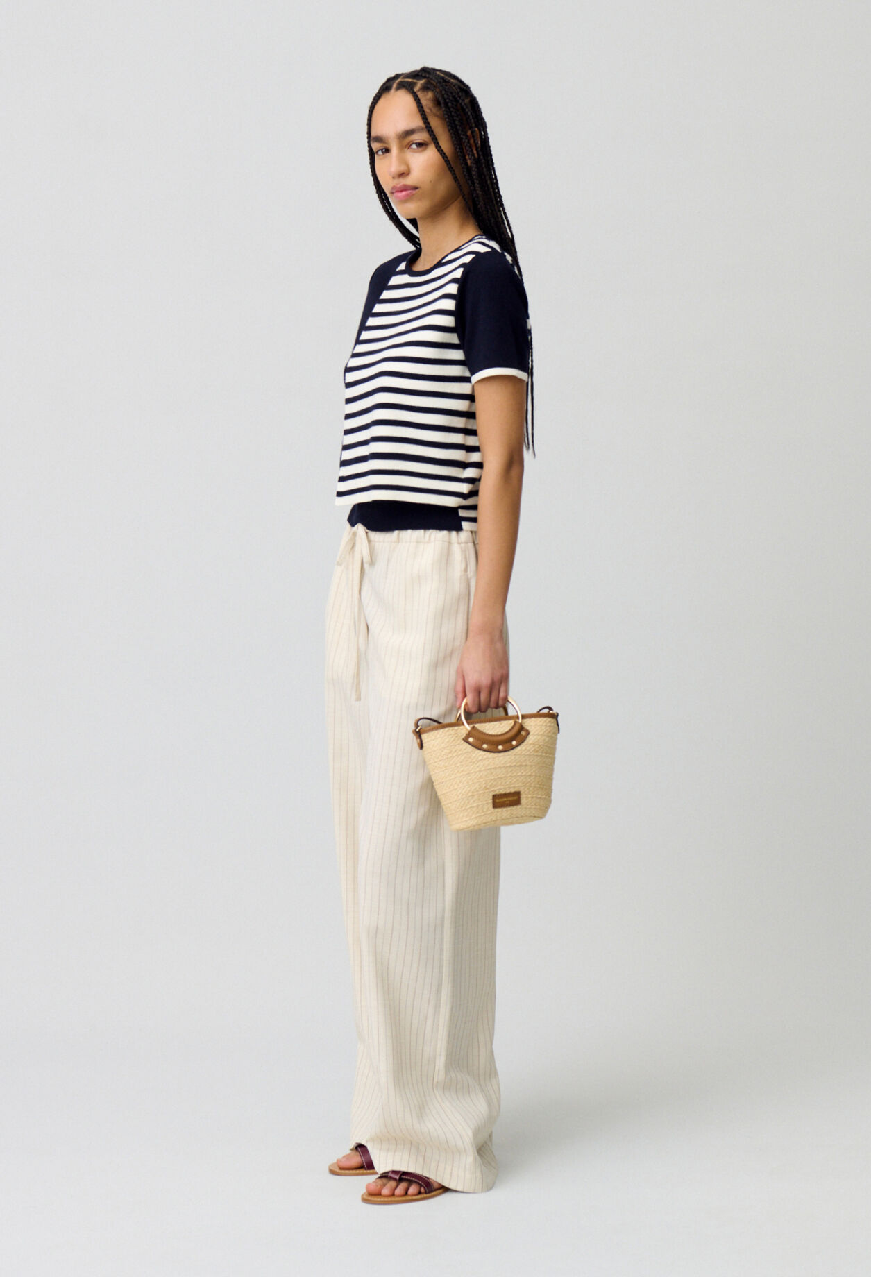 Jersey corto estilo marinero