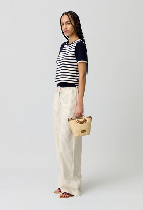 Jersey corto estilo marinero