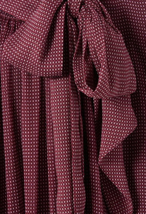 Blusa lazada cuadros fluida