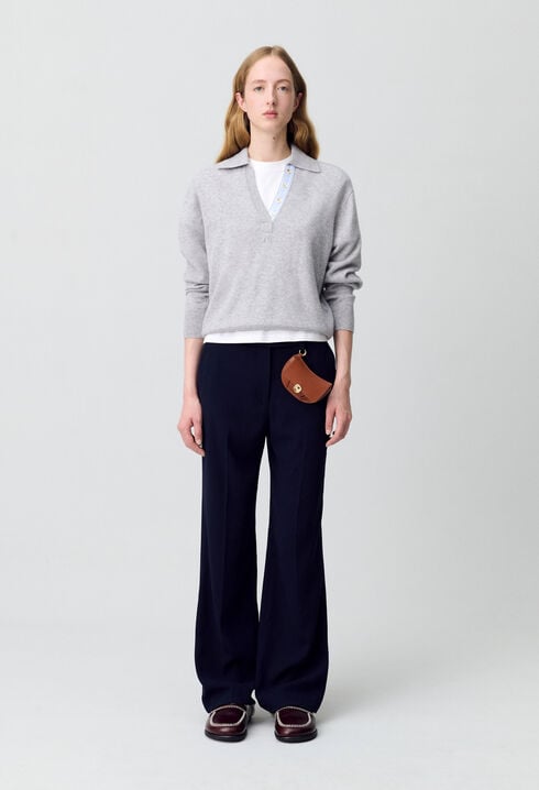 Pantalón de traje recto
