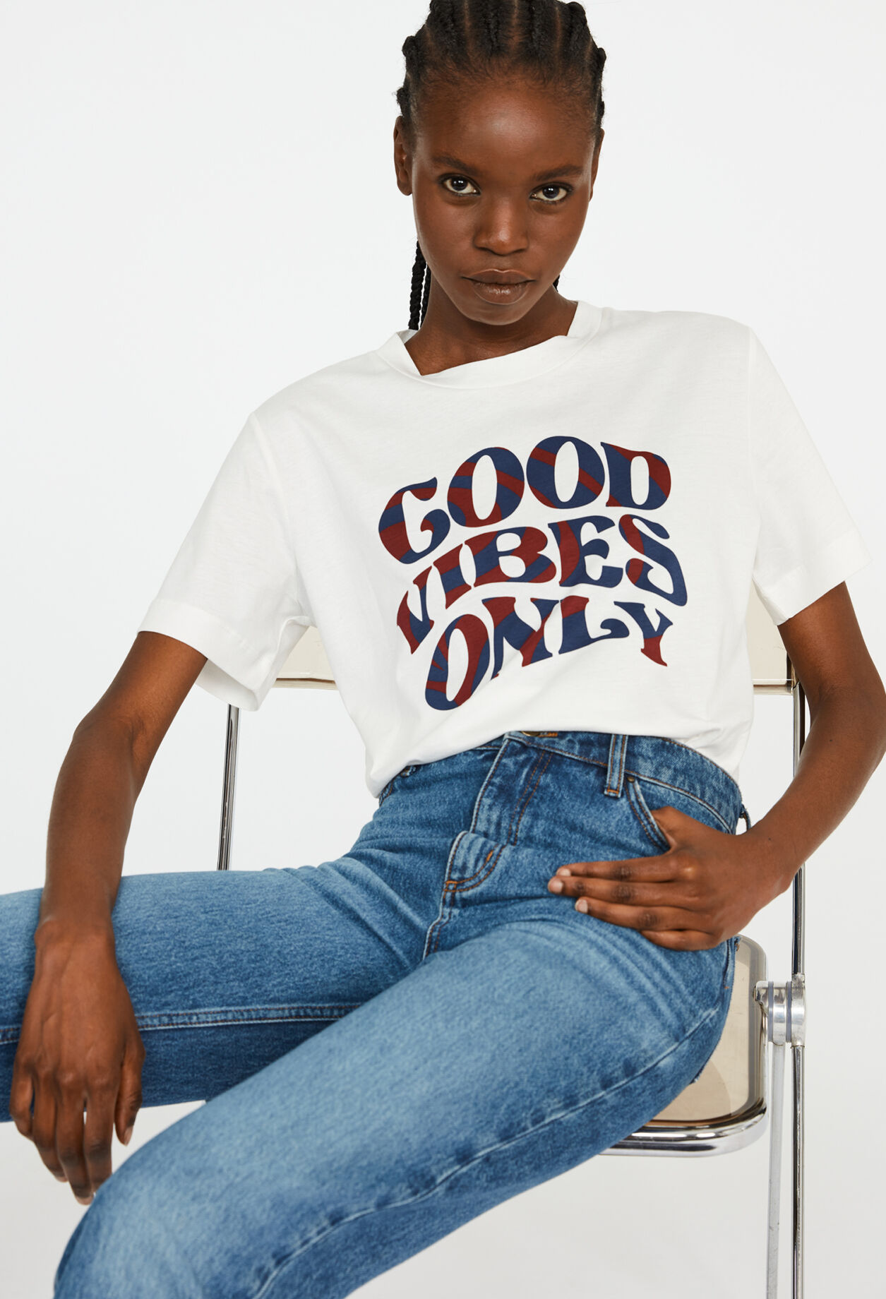 Camiseta serigrafiada de algodón