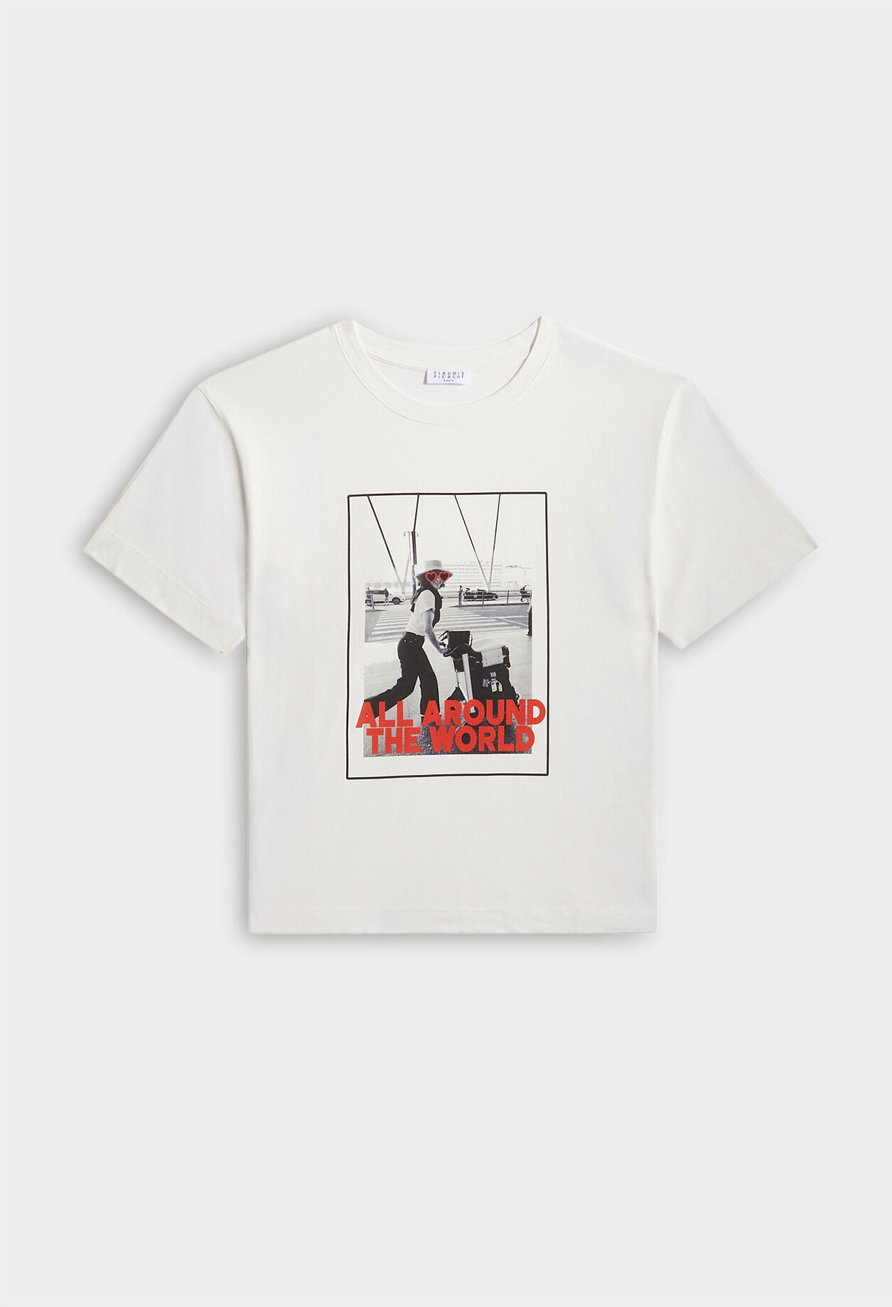 Camiseta serigrafiada de algodón bio