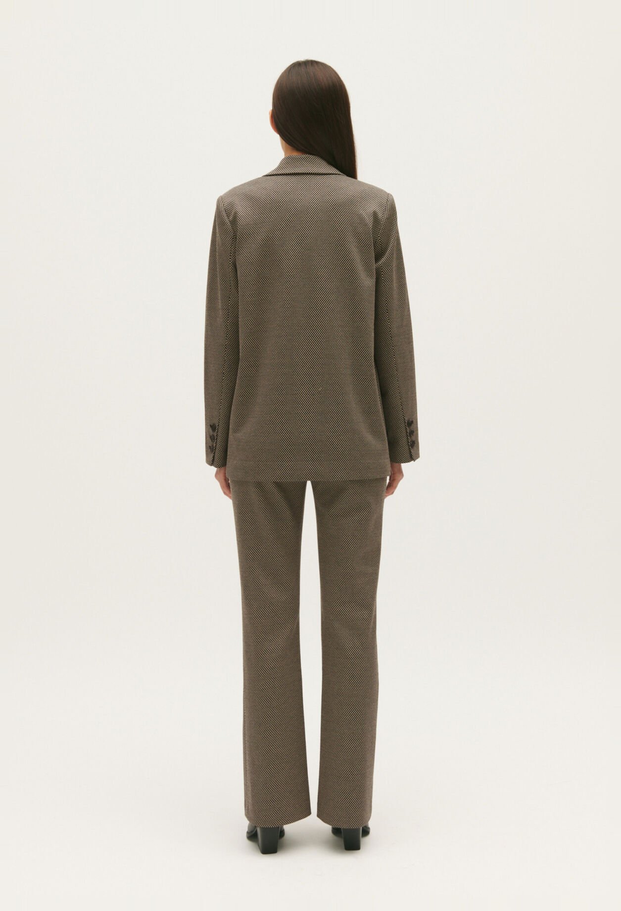 Chaqueta de traje de pata de gallo