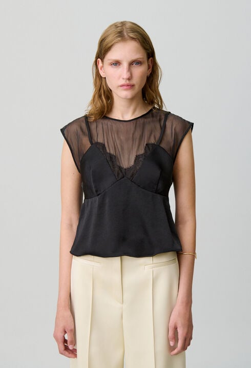 Top fluido detalles encaje