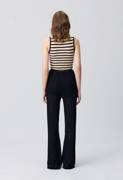 Pantalón fluido de crochet
