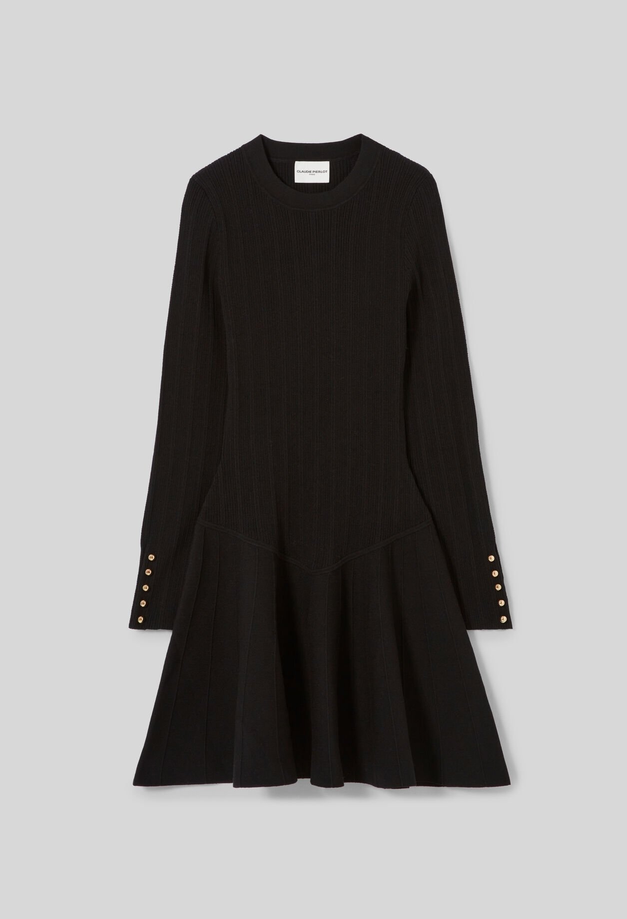 Vestido corto de línea evasé