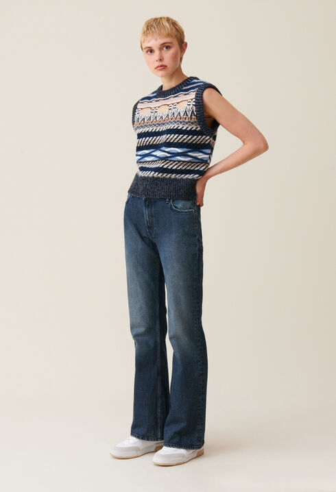 Vaqueros denim acampanados