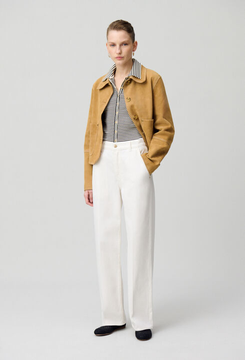 Chaqueta de ante