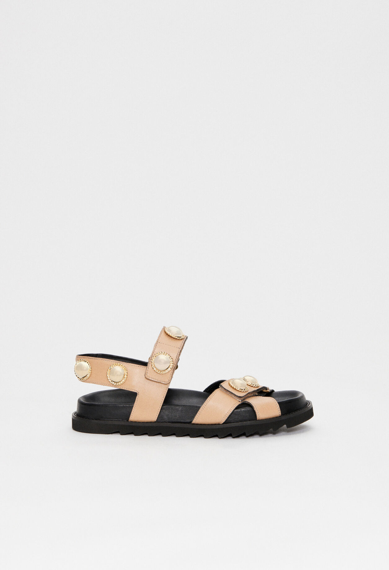 Sandalias con tiras de cuero responsable