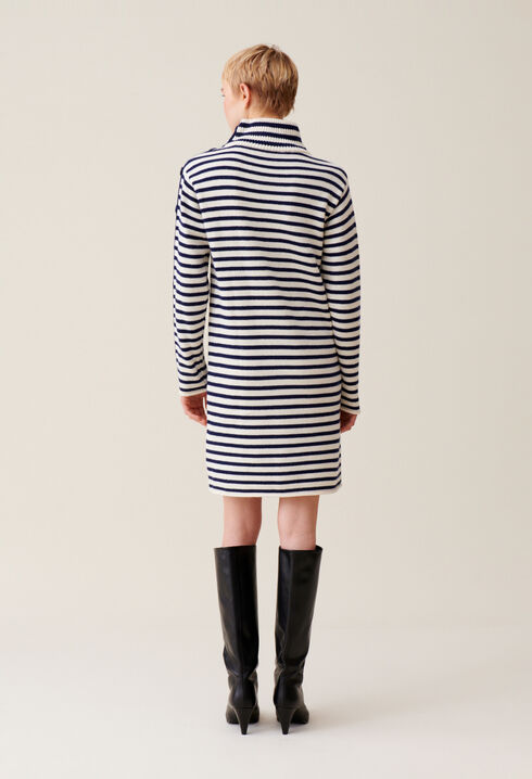 Vestido marinero punto cuello alto