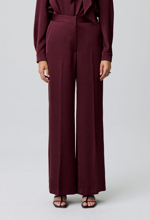 Pantalón fluido satinado