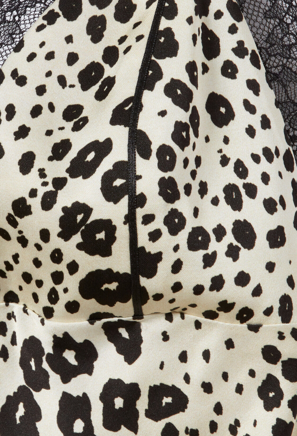 Vestido de satén estampado animal