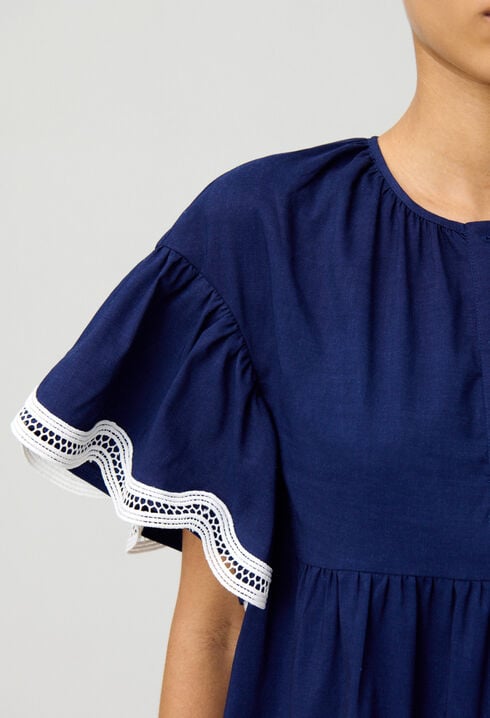 Vestido corto estilo babydoll